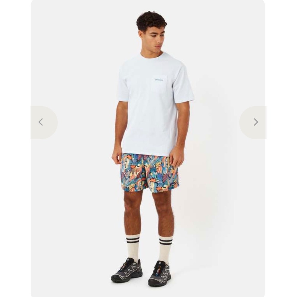 Patagonia Baggies Shorts Mens Small Joy Pitch Blue 5 Inch Inseam Lined gorpcore